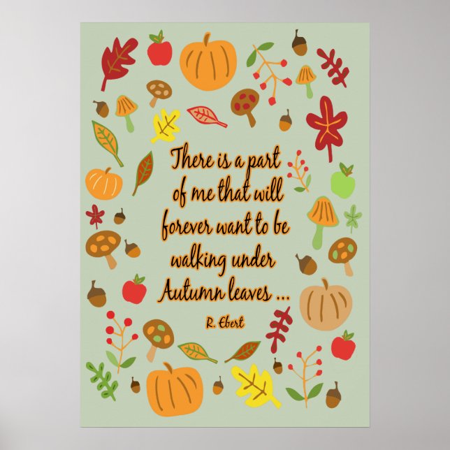 Herbstleaves Poster (Vorne)