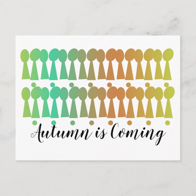 Herbstleaves Postkarte (Vorderseite)