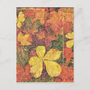 Herbstleaves Postkarte