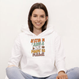 Herbstleaves & Pumpkin Bitte, Herbst Erntedank Hoodie