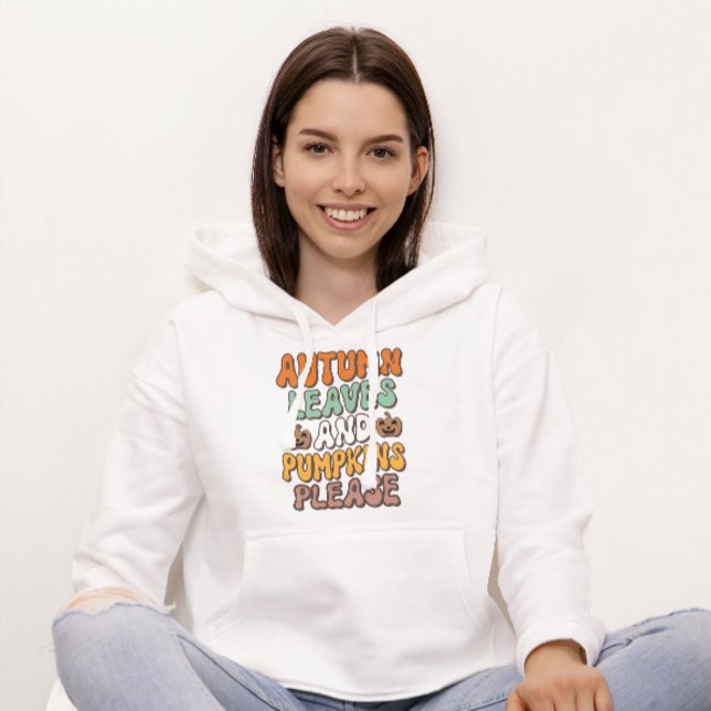 Herbstleaves & Pumpkin Bitte, Herbst Erntedank Hoodie (Von Creator hochgeladen)