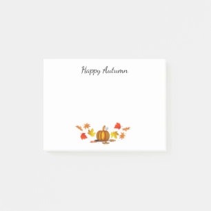 Herbstleaves & Pumpkin Post-It-Notes Post-it Klebezettel