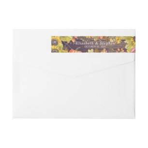 Herbstleaves Pumpkins Sunflowers Hochzeitadresse