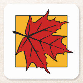 Herbstleaves Rechteckiger Pappuntersetzer