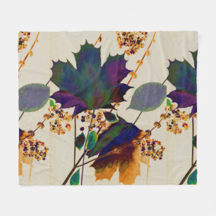 Herbstleaves Royal Colors Fleece Blanket