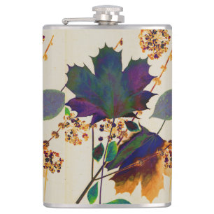 Herbstleaves Royal Colors Vinyl Wrapped Flask Flachmann