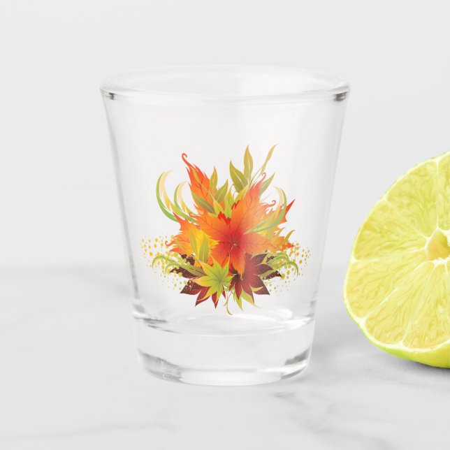 Herbstleaves Schnapsglas (Vorderseite)