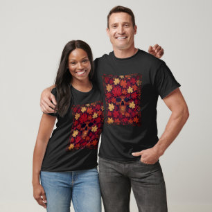 Herbstleaves & Skull - surreal thailändische Gotis T-Shirt