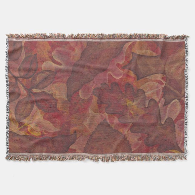 Herbstleaves Throw Blanket Decke (Vorderseite)