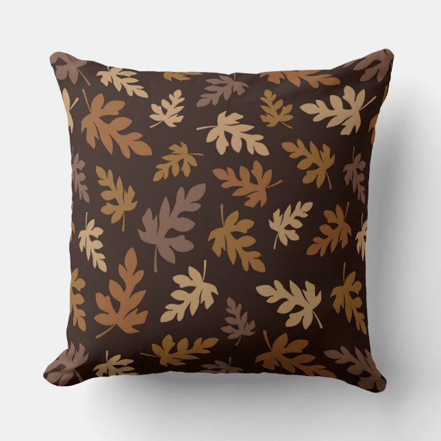 Herbstleaves Throw Kissen (Vorderseite)