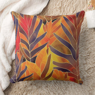 Herbstleaves Throw Kissen