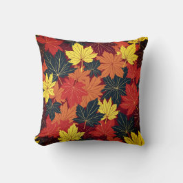 Herbstleaves Throw Kissen