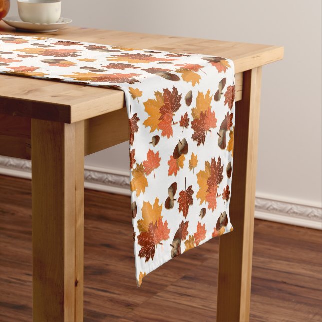 Herbstleaves und Acorns Kurzer Tischläufer (Beispiel)