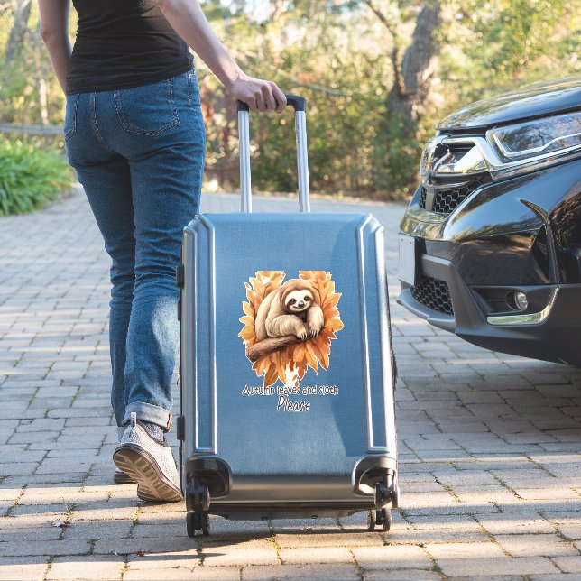 Herbstleaves und Faulenzer bitte Aufkleber (Koffer Insitu)
