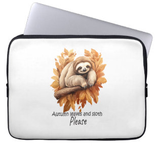 Herbstleaves und Faulenzer bitte Laptopschutzhülle