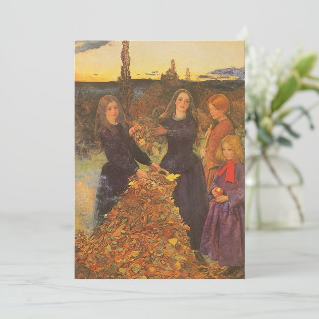 Herbstleaves von Sir John Everett Millais (Stehend Vorderseite)
