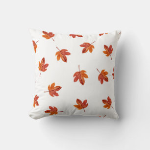 Herbstleaves Wasserfarbe Hand gezogen Kissen