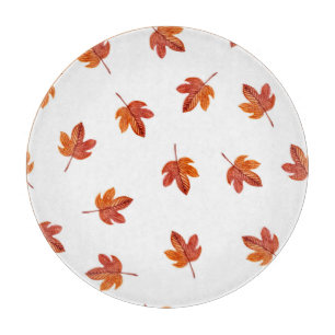 Herbstleaves Wasserfarbe Hand gezogen Schneidebrett