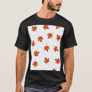 Herbstleaves Wasserfarbe Hand gezogen T-Shirt