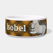 Herbstleaves Westie auf Patio