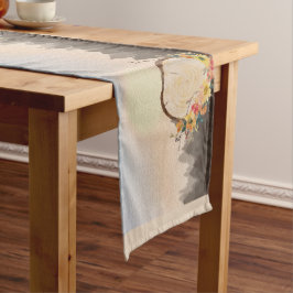 Herbstleaves Wreath Forest Forest Großer Tischläufer