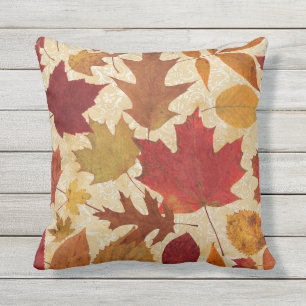 Herbstlebe Damask Muster Kissen