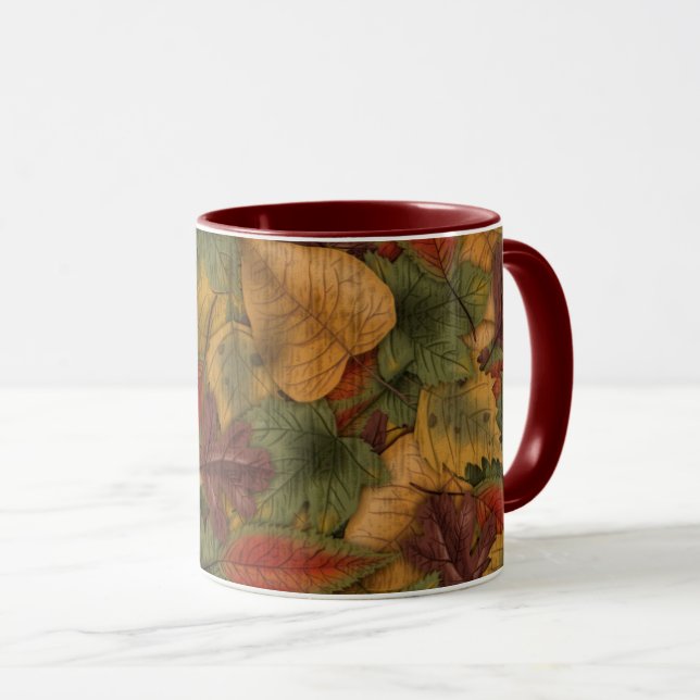 Herbstleder Tasse (VorderseiteRechts)