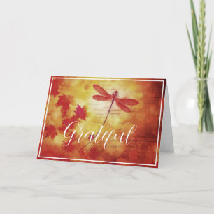 Herbstlibelle benutzerdefinierte Karte