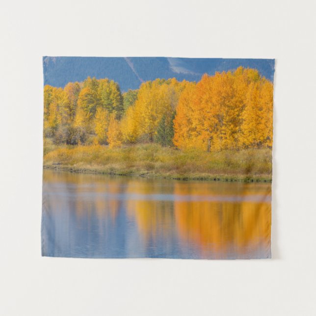 Herbstlich gefärbte Espen Wandteppich (Vorderseite (Horizontal))