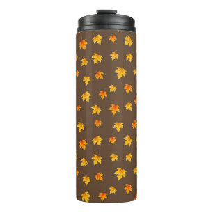 Herbstliche Ahornblätter Thermosbecher