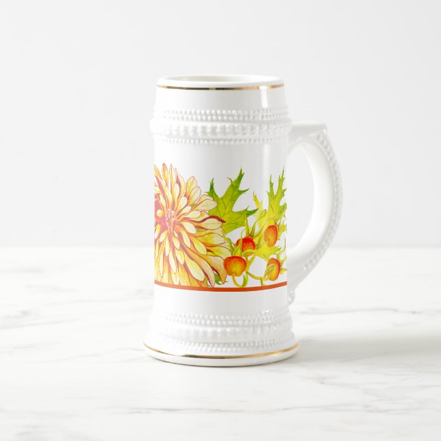 Herbstliche Ankunft auf dem Stein Bierglas (VorderseiteRechts)