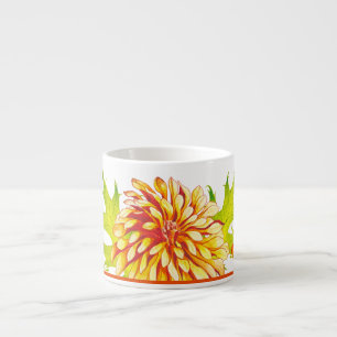 Herbstliche Ankunft auf einer Espresso-Tasse Espressotasse