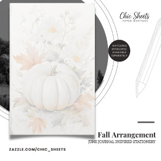 Herbstliche Anordnung Shabby Chic Design Schreibwa Briefpapier