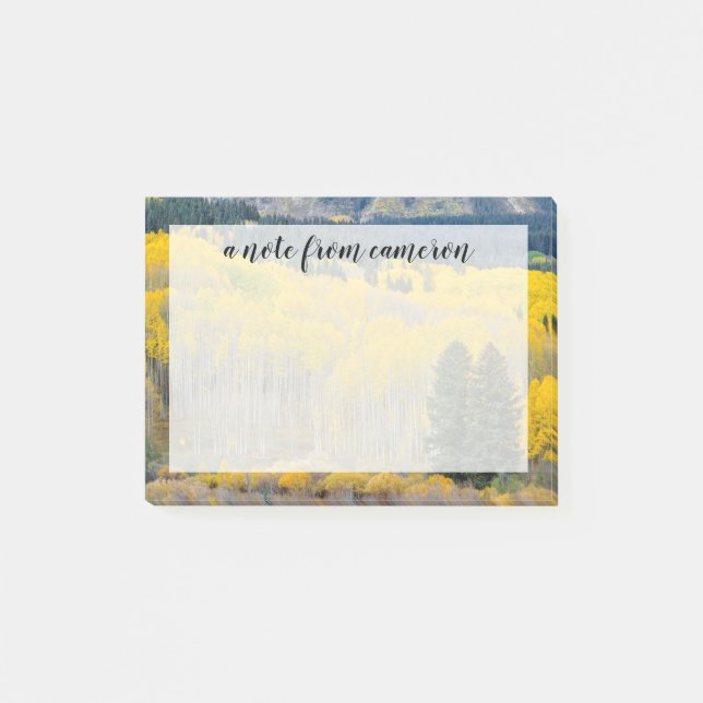 Herbstliche Aspekte im Ruby-Bereich Post-it Klebezettel (Vorderseite)