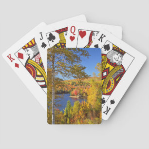 Herbstliche Baumlandschaft, Maine Spielkarten