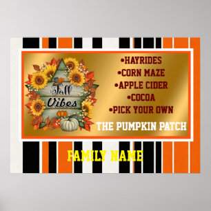 Herbstliche Beautiful Trendy Erntedank Collection Poster