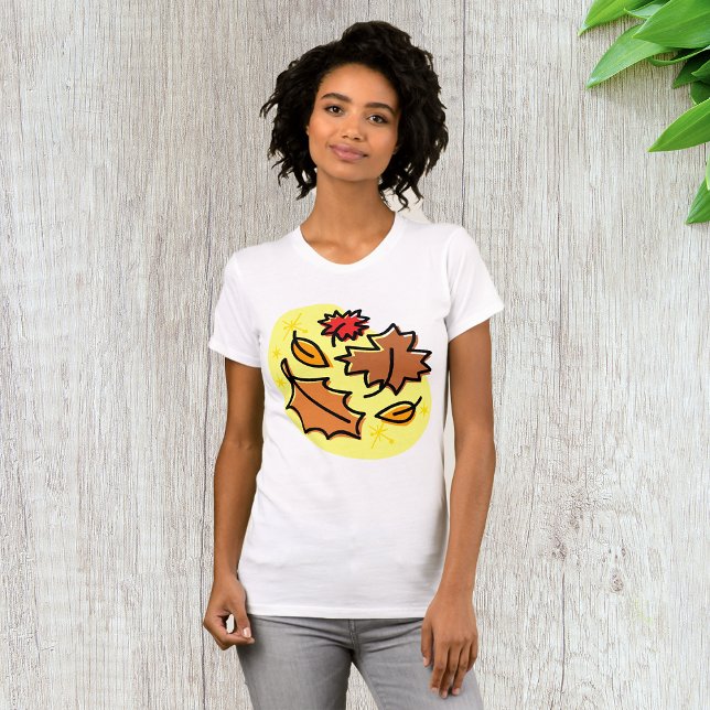 Herbstliche Blätter fallen farbenfroh, saisonale K T-Shirt (Von Creator hochgeladen)
