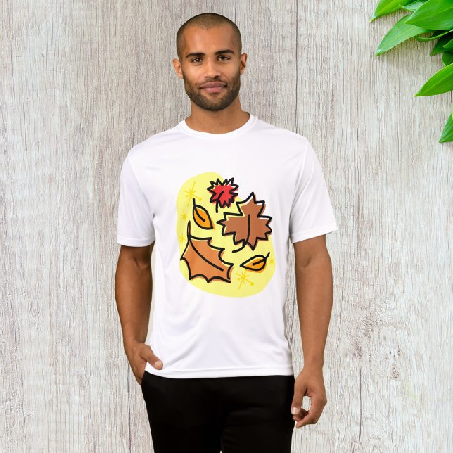 Herbstliche Blätter fallen farbenfroh, saisonale K T-Shirt (Von Creator hochgeladen)