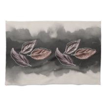 Herbstliche Blätter im Mid-Century-Modern-Stil