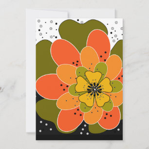 Herbstliche Blume, Herbst, Blume, Veranschaulichun Einladung