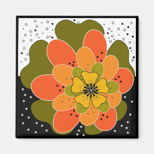 Herbstliche Blume, Herbst, Blume, Veranschaulichun Magnet