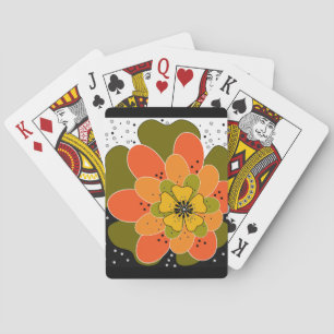 Herbstliche Blume, Herbst, Blume, Veranschaulichun Spielkarten