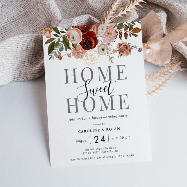 Herbstliche Blume Party Einladung (Von Creator hochgeladen)