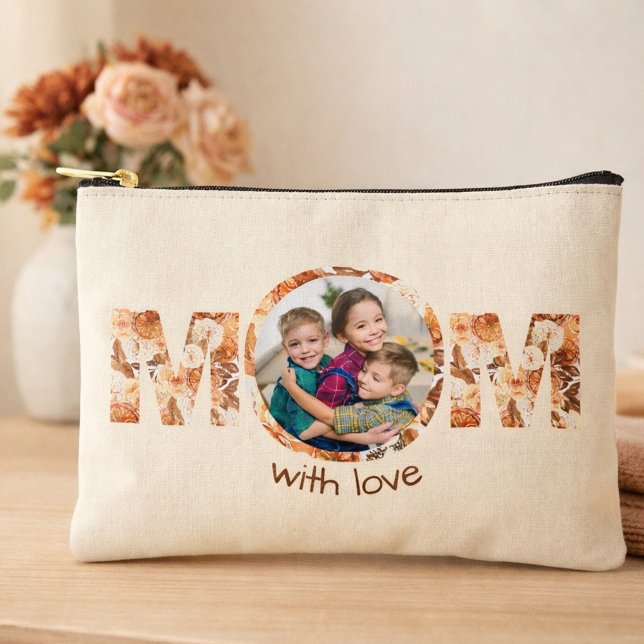 Herbstliche Blumen - Personalisiertes Fotogeschenk Zubehörtasche (Von Creator hochgeladen)