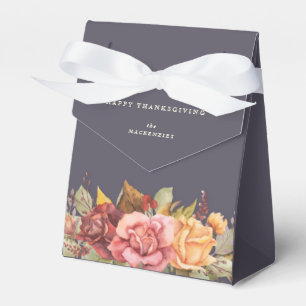 Herbstliche Blumenborder Thanksgiving Geschenkschachtel