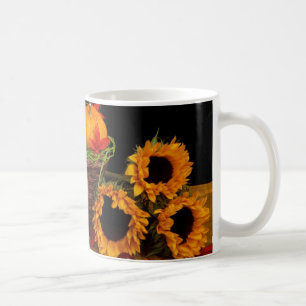 Herbstliche Blumendekoration Tasse
