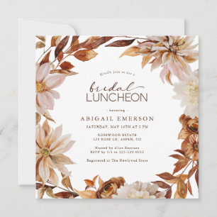 Herbstliche Bridal Lunch Einladung