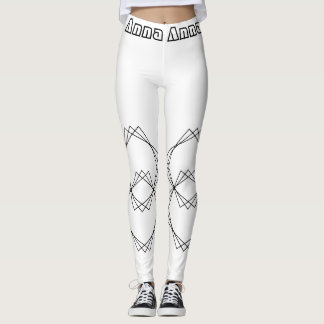 Herbstliche Chic Abstract Pattern Leggings für Fra