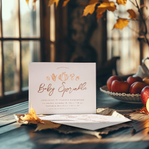 Herbstliche Dinge   Boho Thanksgiving Baby Shower Einladung