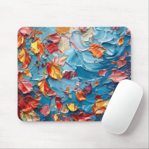 Herbstliche Drift – Abstrakte fallende Blätter Kun Mousepad